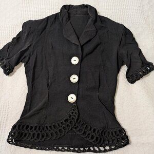 40s-50s Black Top XTra Small